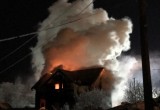 Новый коттедж сгорел в Котласе (ФОТО)