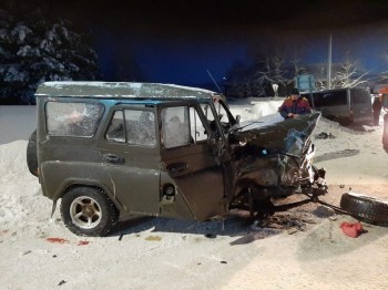 Семь человек ранены в аварии микроавтобуса с внедорожником в Поморье (ФОТО)