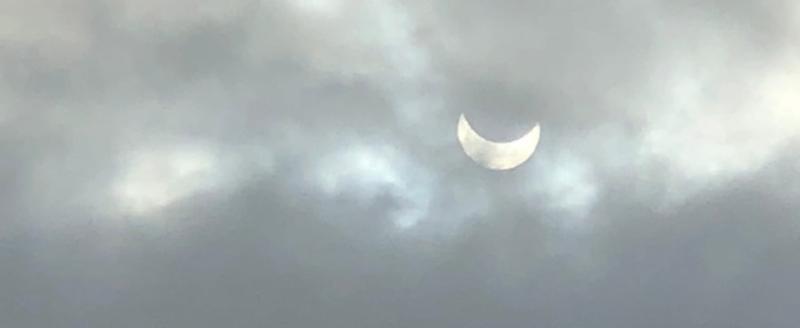 В Котласе и Коряжме сегодня можно было наблюдать солнечное затмение