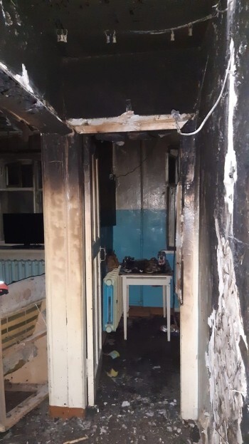 Стали известны подробности пожара в многоквартирном доме на улице Дыбцына в Коряжме