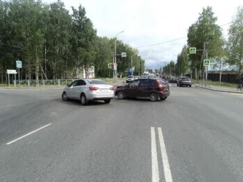 Несколько человек пострадали в ДТП с участием двух «Лад» в Архангельске