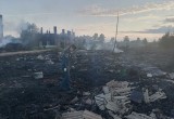 Виновники найдены: крупный пожар в Котласе устроили несовершеннолетние
