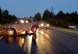 Автомобиль полностью сгорел: в страшной аварии под Северодвинском пострадали дети
