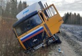 В Архангельской области пьяный водитель грузовика протаранил автомобиль Росгвардии