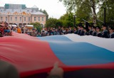 В Архангельске посадили «Сад Памяти» и развернули флаг России: как прошла акция «Родиной горжусь» у центра «Патриот»?