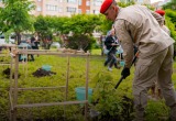 В Архангельске посадили «Сад Памяти» и развернули флаг России: как прошла акция «Родиной горжусь» у центра «Патриот»?